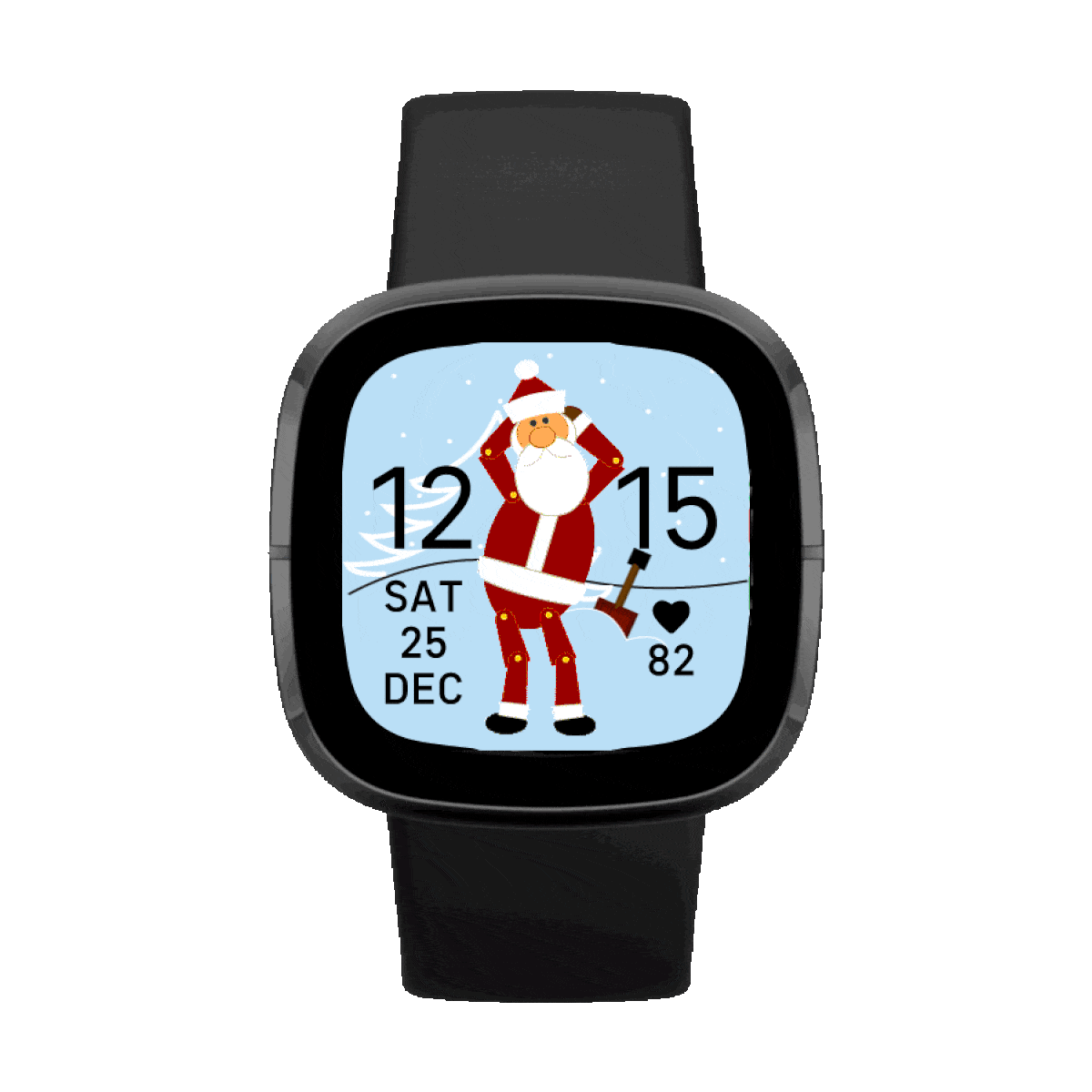 Santa Claus Groovin watch face