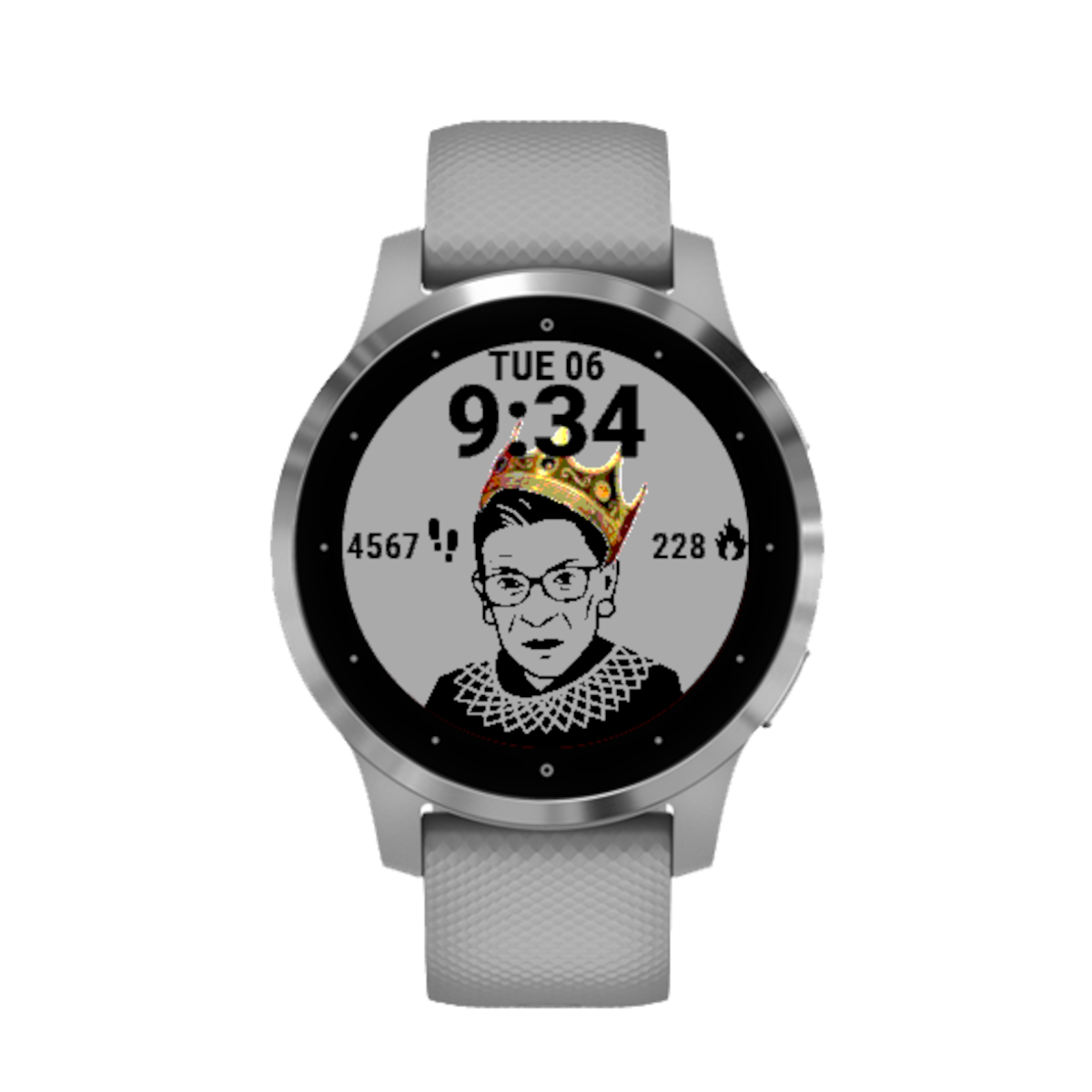 Notorious RBG Ruth Bader Ginsburg Watch Face Tribute for Garmin